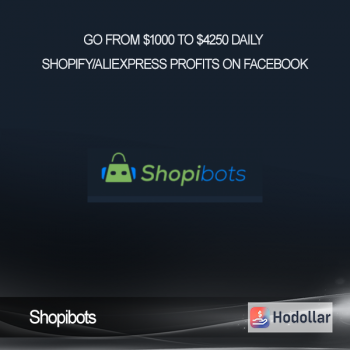 Shopibots – Go From $1000 To $4250 Daily Shopify/AliExpress Profits On Facebook
